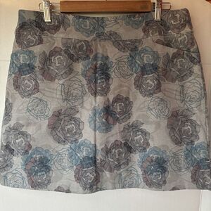 Lady‎ Hagen Stretch Golf Active Skort Gray Floral Size 14